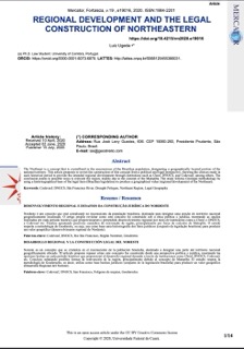 Regional Development and The Legal Construction of Northeastern