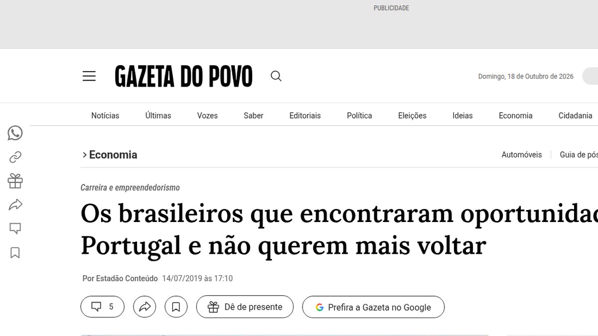Os brasileiros que encontraram oportunidade em Portugal e não querem mais voltar