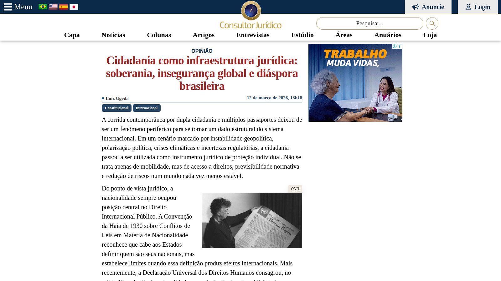 Corrida por dupla cidadania tensiona Direito da Nacionalidade