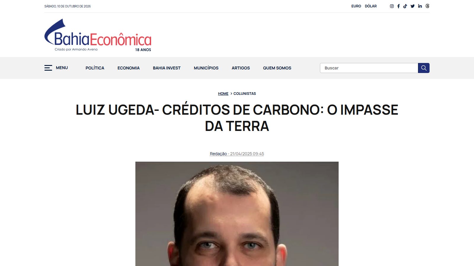 Créditos de Carbono: o impasse da terra
