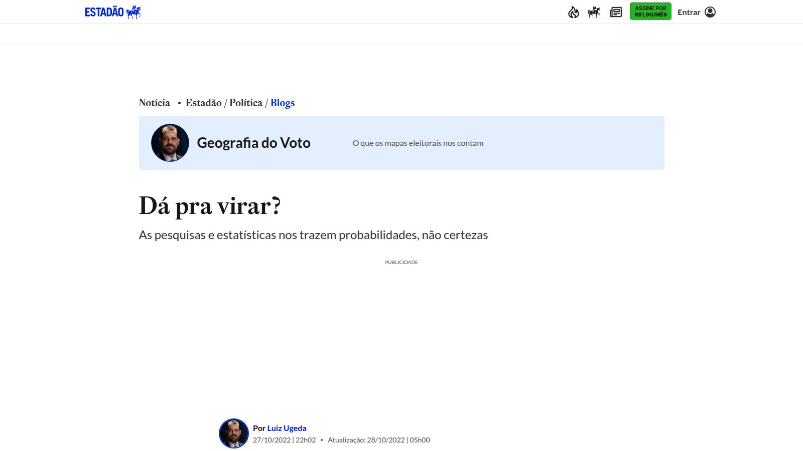 Dá pra virar?